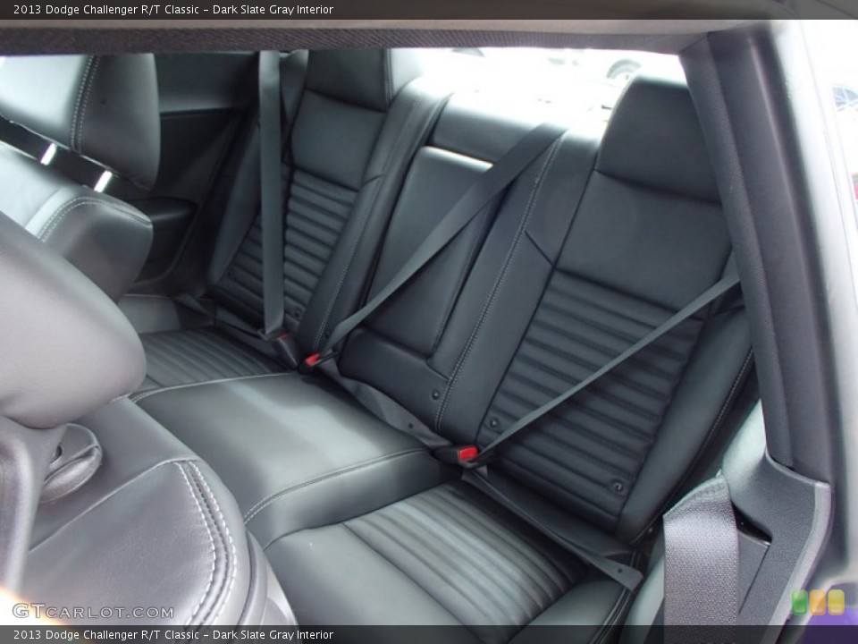 Dark Slate Gray Interior Rear Seat for the 2013 Dodge Challenger R/T Classic #78885831