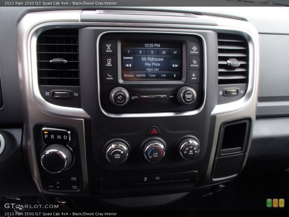 Black/Diesel Gray Interior Controls for the 2013 Ram 1500 SLT Quad Cab 4x4 #78886764