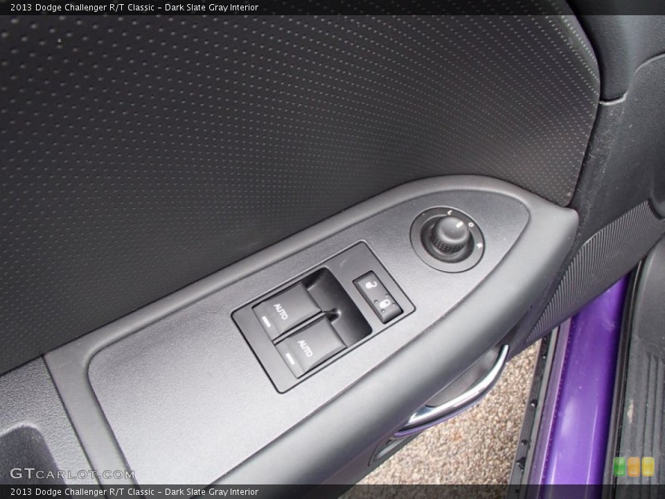 Dark Slate Gray Interior Controls for the 2013 Dodge Challenger R/T Classic #78887616