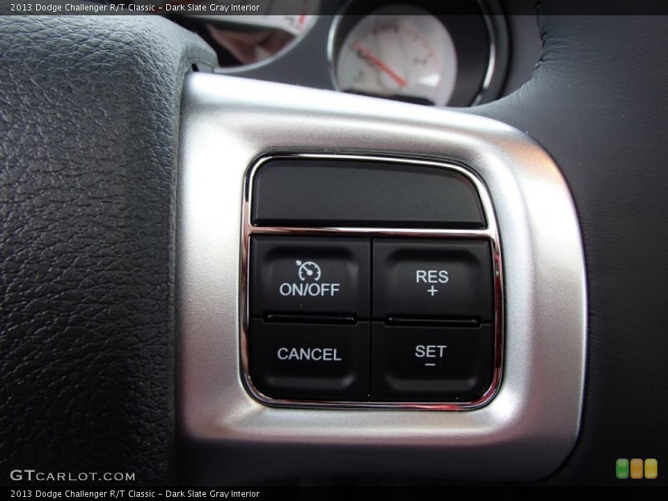 Dark Slate Gray Interior Controls for the 2013 Dodge Challenger R/T Classic #78887724