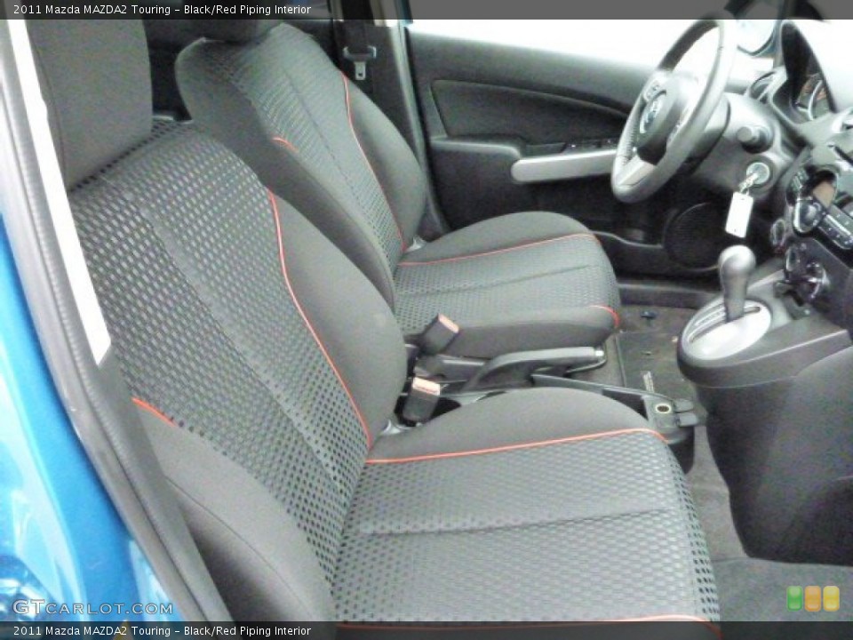 Black/Red Piping Interior Photo for the 2011 Mazda MAZDA2 Touring #78888040