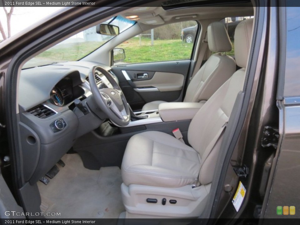 Medium Light Stone Interior Front Seat for the 2011 Ford Edge SEL #78889412