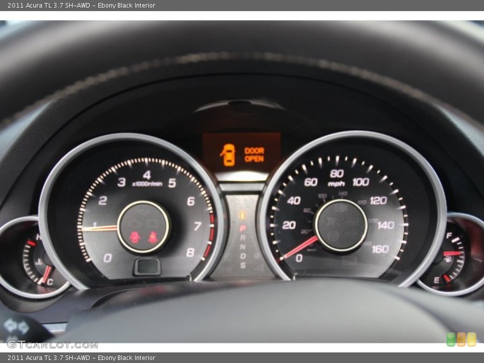 Ebony Black Interior Gauges for the 2011 Acura TL 3.7 SH-AWD #78889626