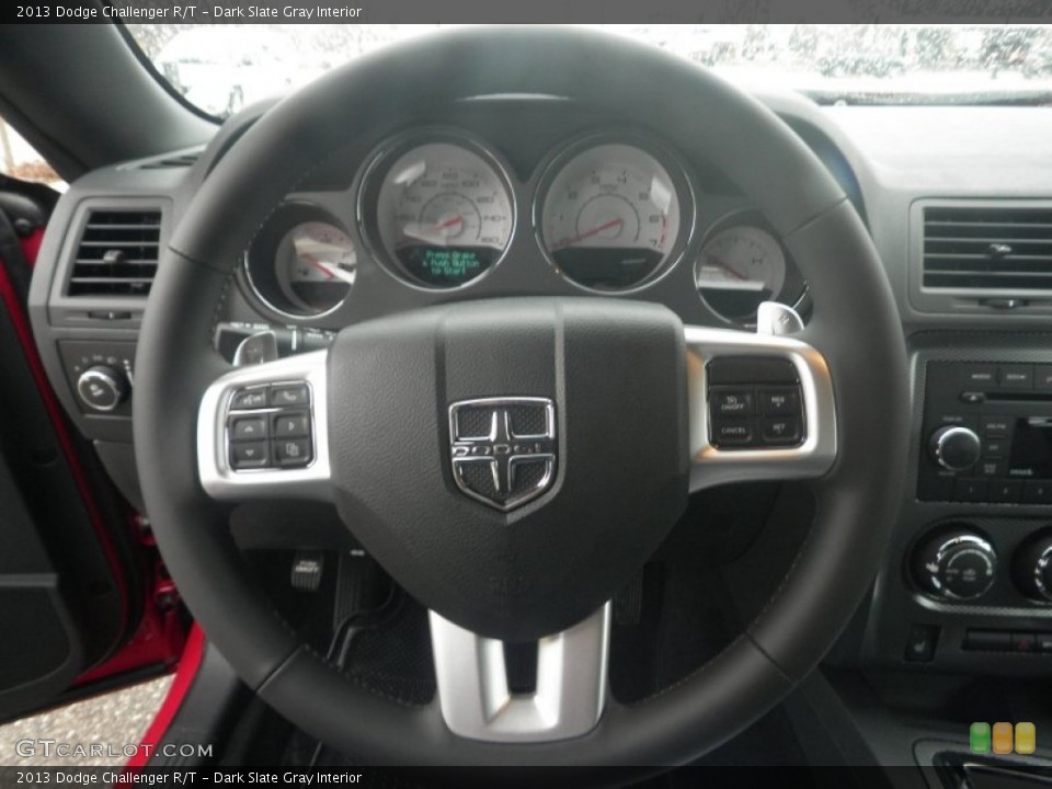 Dark Slate Gray Interior Steering Wheel for the 2013 Dodge Challenger R/T #78889859