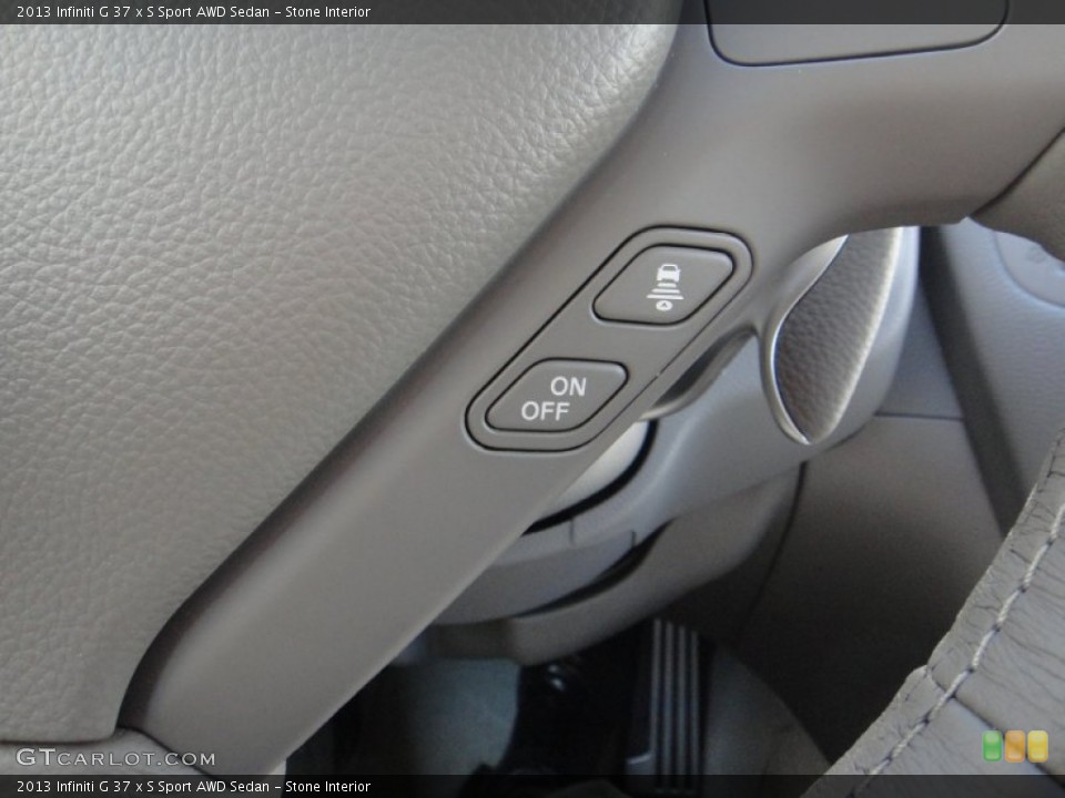 Stone Interior Controls for the 2013 Infiniti G 37 x S Sport AWD Sedan #78890325