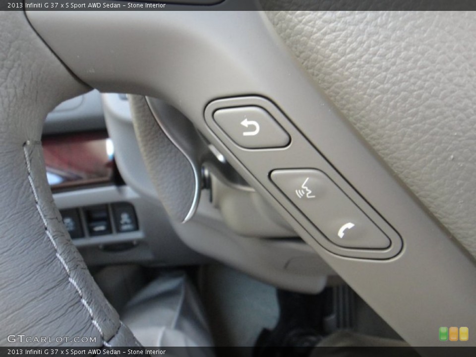 Stone Interior Controls for the 2013 Infiniti G 37 x S Sport AWD Sedan #78890346