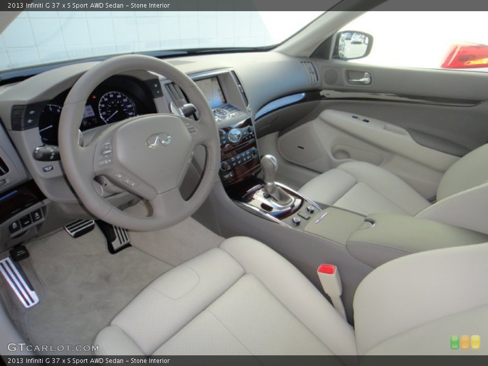 Stone Interior Photo for the 2013 Infiniti G 37 x S Sport AWD Sedan #78890484