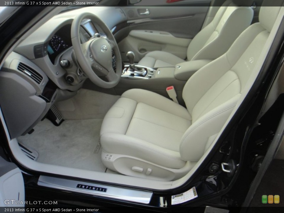 Stone Interior Front Seat for the 2013 Infiniti G 37 x S Sport AWD Sedan #78890506