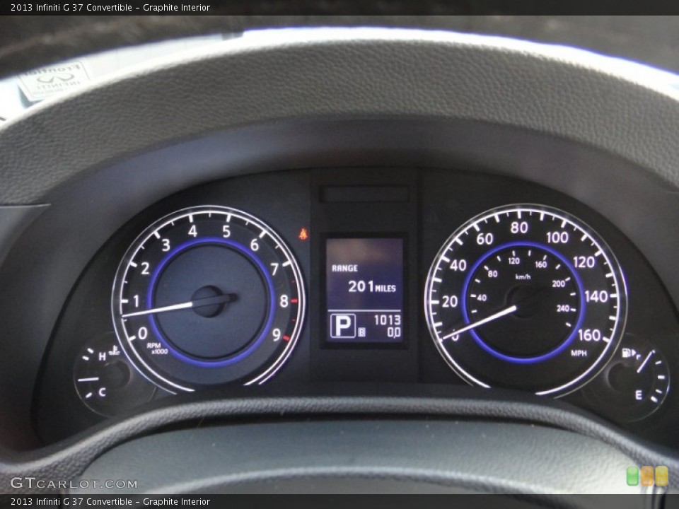 Graphite Interior Gauges for the 2013 Infiniti G 37 Convertible #78891087