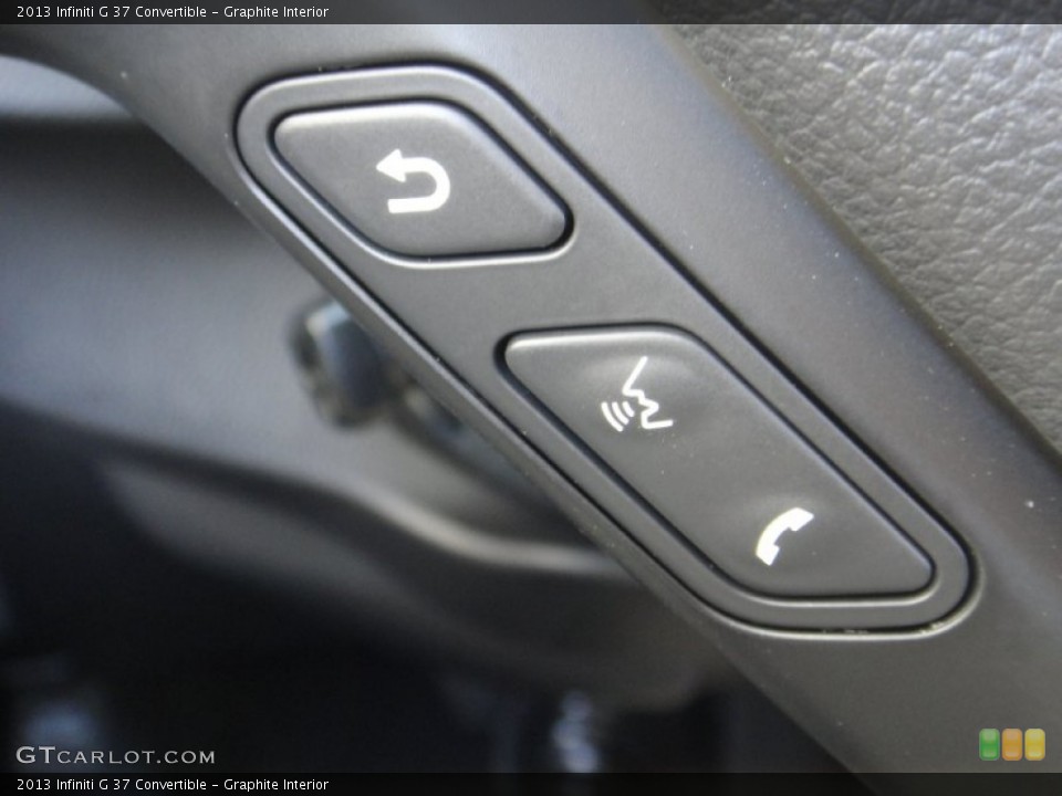 Graphite Interior Controls for the 2013 Infiniti G 37 Convertible #78891219