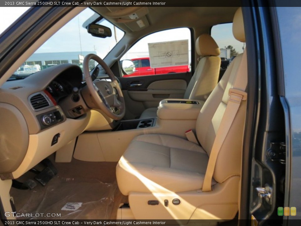 Very Dark Cashmere/Light Cashmere Interior Photo for the 2013 GMC Sierra 2500HD SLT Crew Cab #78891252