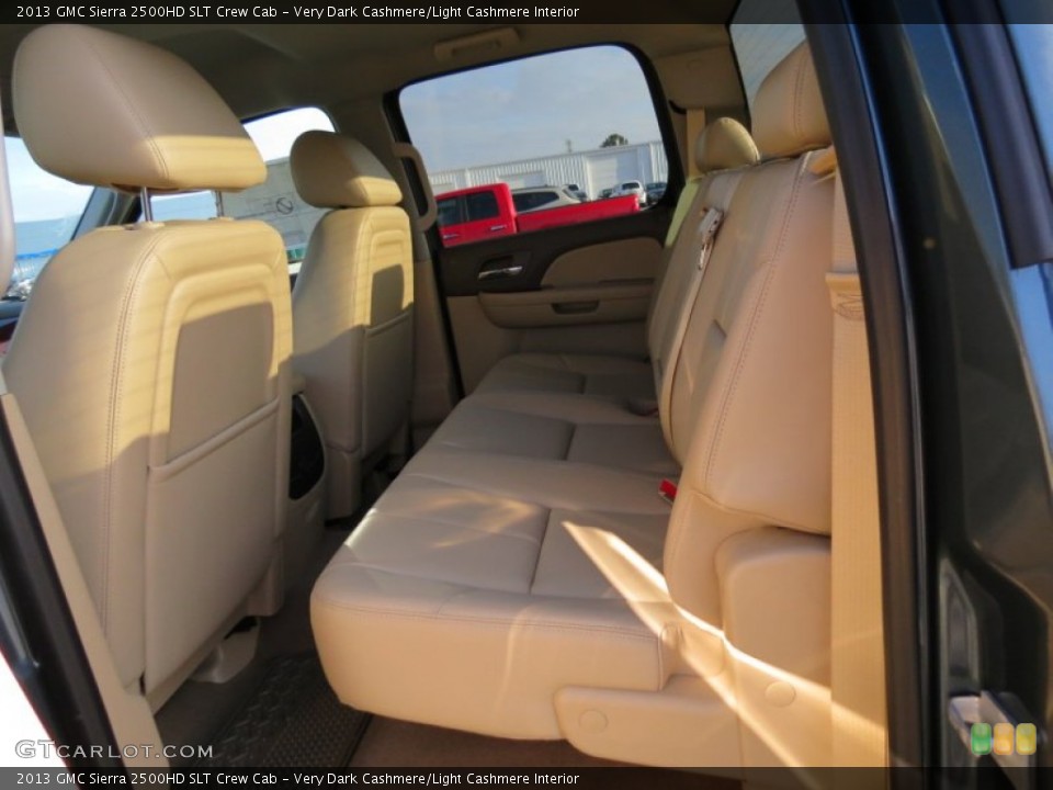 Very Dark Cashmere/Light Cashmere Interior Rear Seat for the 2013 GMC Sierra 2500HD SLT Crew Cab #78891265