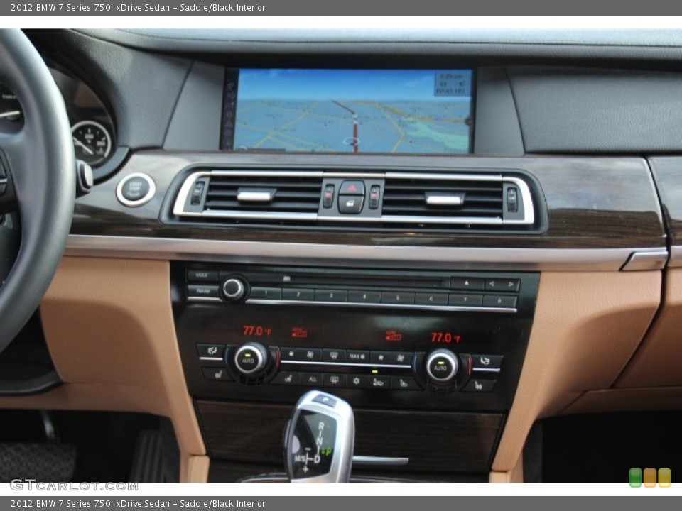 Saddle/Black Interior Controls for the 2012 BMW 7 Series 750i xDrive Sedan #78891441