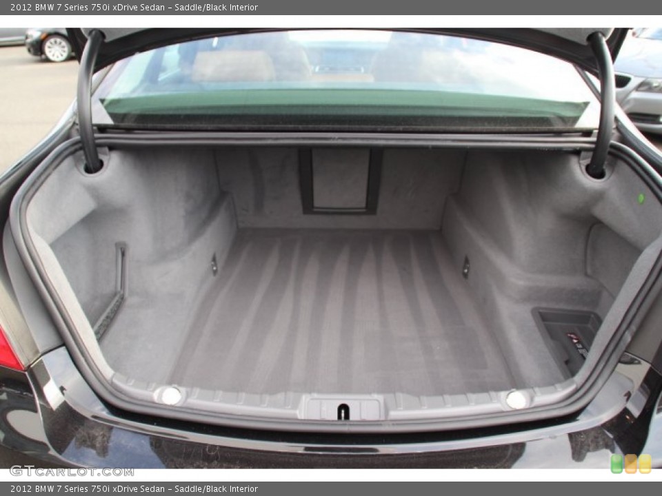 Saddle/Black Interior Trunk for the 2012 BMW 7 Series 750i xDrive Sedan #78891573