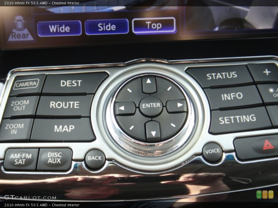 Chestnut Interior Controls for the 2010 Infiniti FX 50 S AWD #78891987