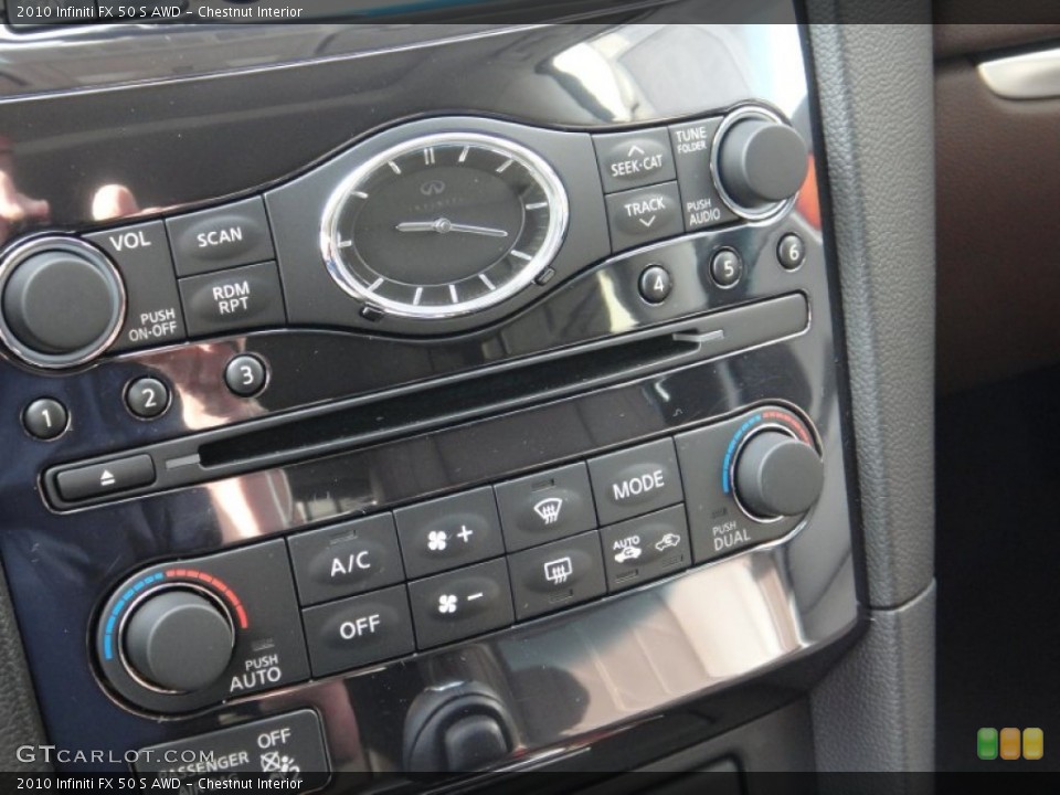 Chestnut Interior Controls for the 2010 Infiniti FX 50 S AWD #78892008