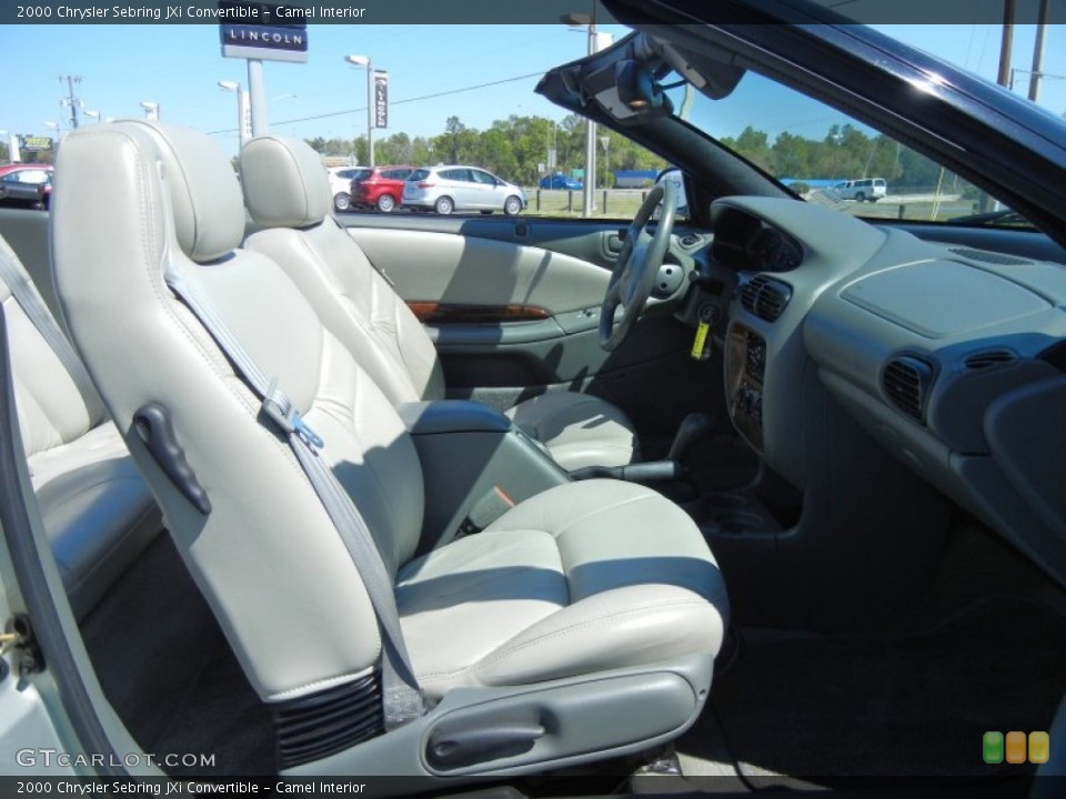 Camel Interior Front Seat for the 2000 Chrysler Sebring JXi Convertible #78892020