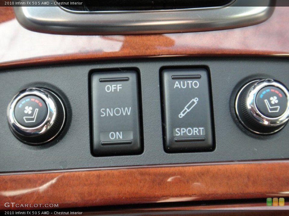 Chestnut Interior Controls for the 2010 Infiniti FX 50 S AWD #78892026