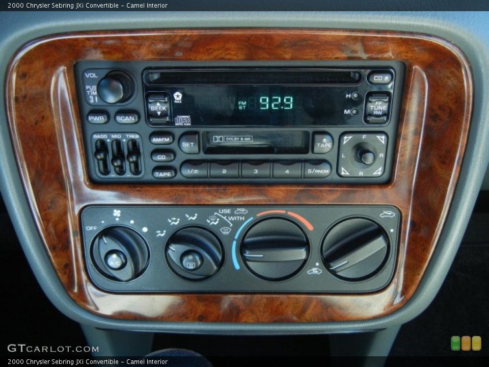 Camel Interior Controls for the 2000 Chrysler Sebring JXi Convertible #78892105