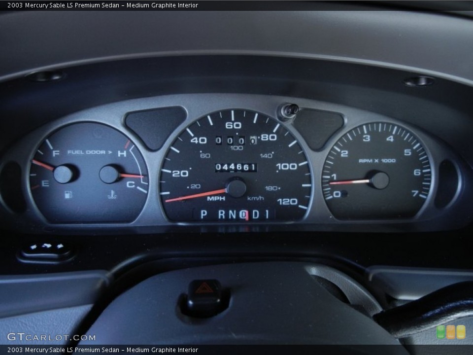 Medium Graphite Interior Gauges for the 2003 Mercury Sable LS Premium Sedan #78892650