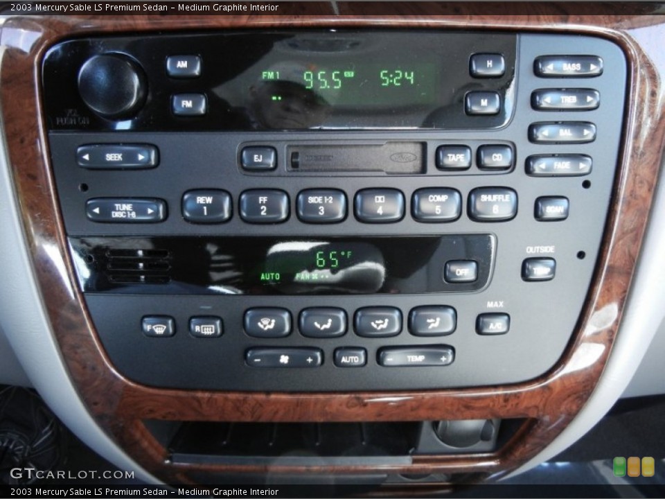 Medium Graphite Interior Controls for the 2003 Mercury Sable LS Premium Sedan #78892666