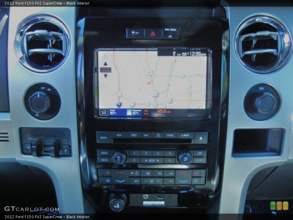 Black Interior Controls for the 2012 Ford F150 FX2 SuperCrew #78893355