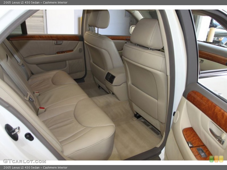 Cashmere Interior Rear Seat for the 2005 Lexus LS 430 Sedan #78893796
