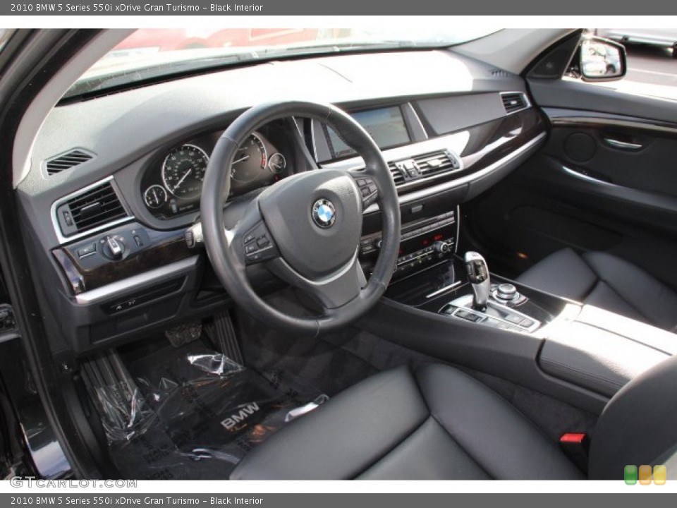 Black Interior Prime Interior for the 2010 BMW 5 Series 550i xDrive Gran Turismo #78894354