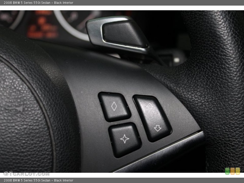 Black Interior Controls for the 2008 BMW 5 Series 550i Sedan #78894378