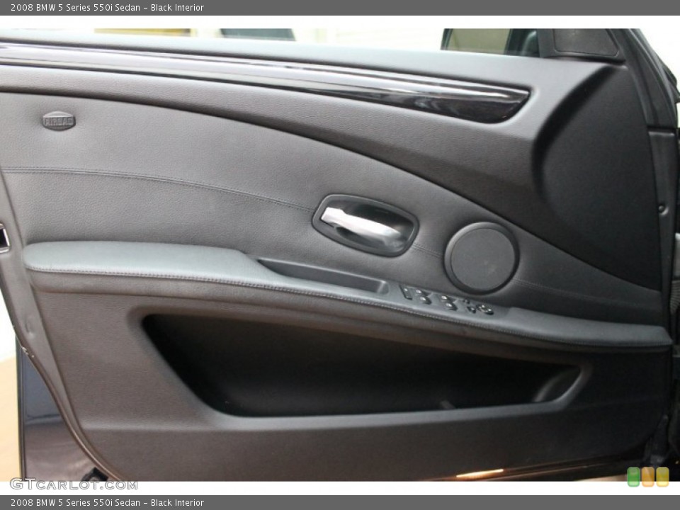 Black Interior Door Panel for the 2008 BMW 5 Series 550i Sedan #78894592