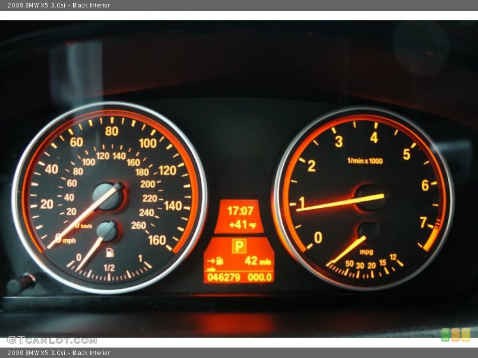 Black Interior Gauges for the 2008 BMW X5 3.0si #78895794