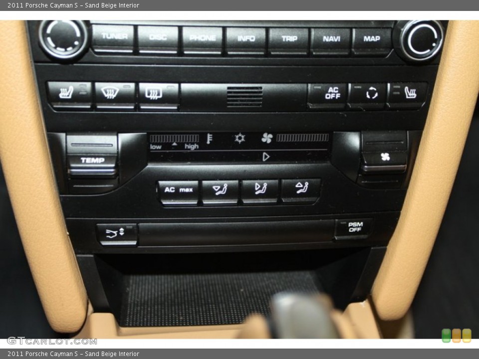 Sand Beige Interior Controls for the 2011 Porsche Cayman S #78895804