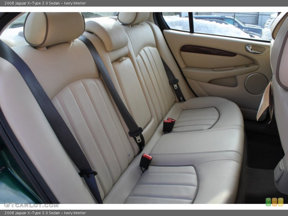 Ivory Interior Rear Seat for the 2008 Jaguar X-Type 3.0 Sedan #78896094