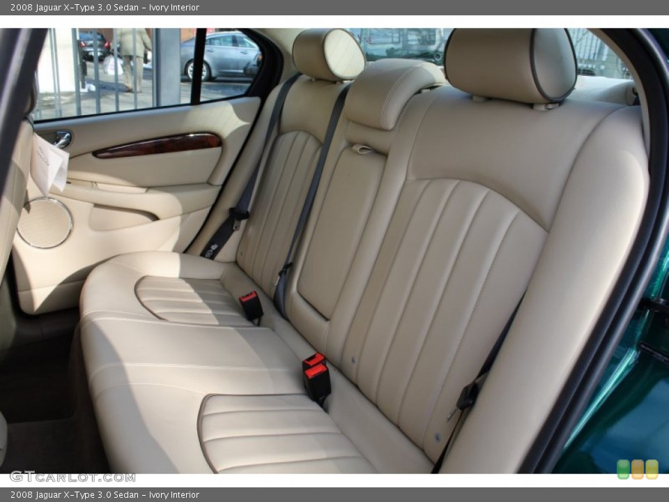 Ivory Interior Rear Seat for the 2008 Jaguar X-Type 3.0 Sedan #78896145