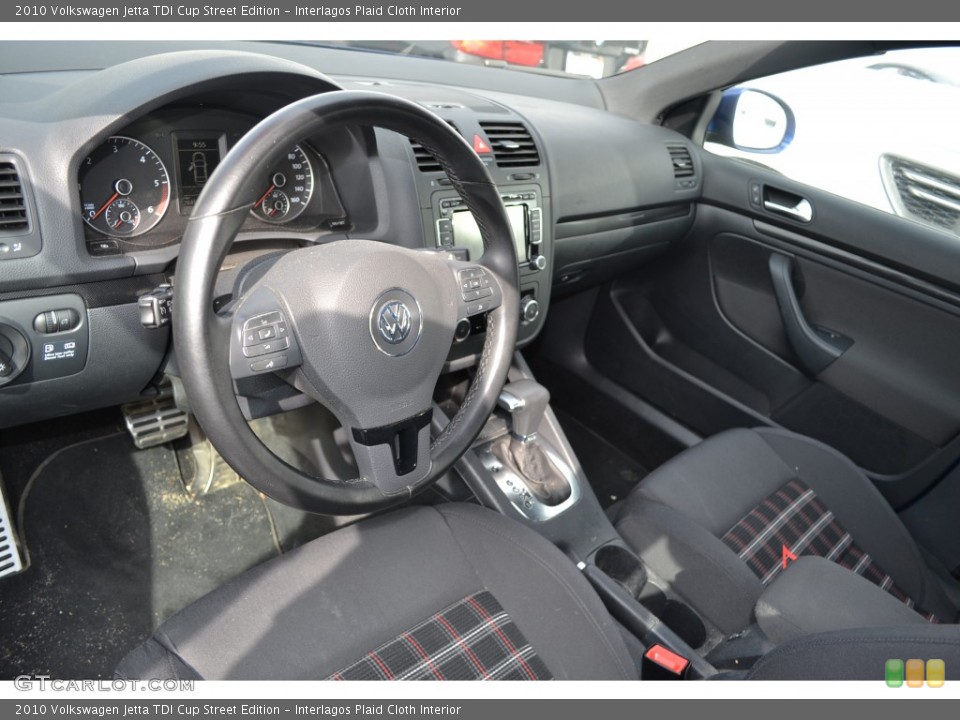 Interlagos Plaid Cloth Interior Prime Interior for the 2010 Volkswagen Jetta TDI Cup Street Edition #78897906