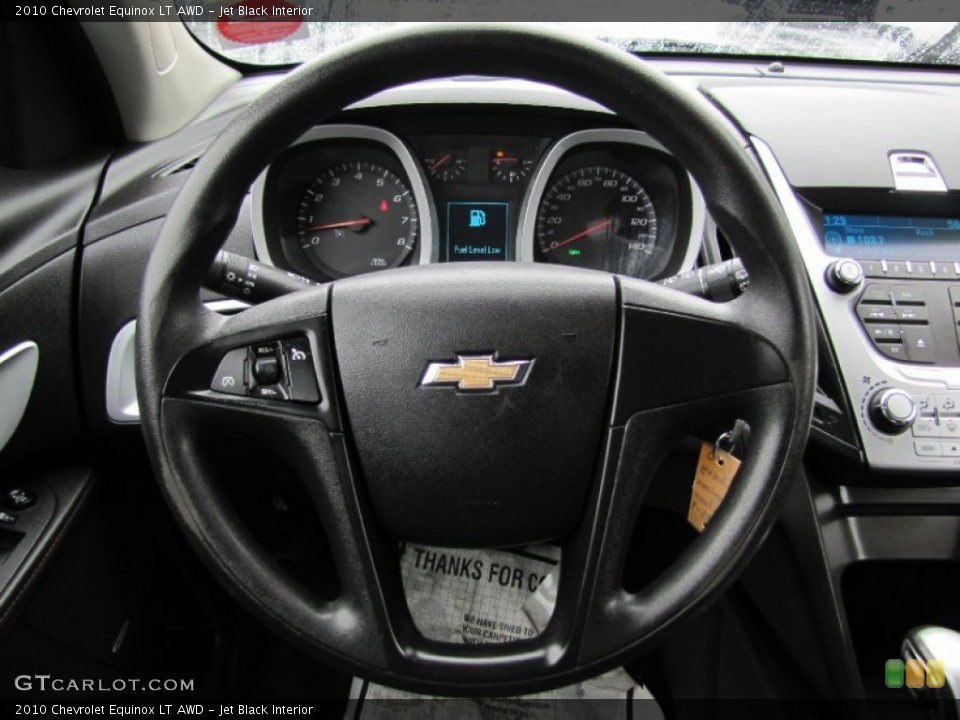 Jet Black Interior Steering Wheel for the 2010 Chevrolet Equinox LT AWD #78898113