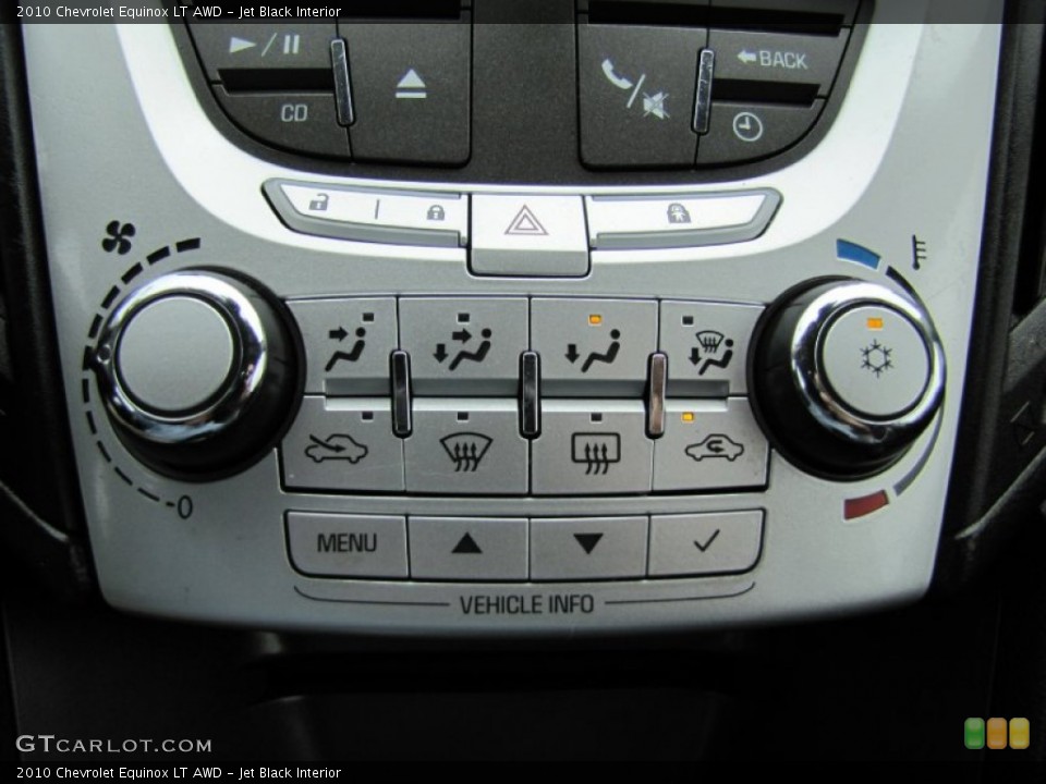 Jet Black Interior Controls for the 2010 Chevrolet Equinox LT AWD #78898276