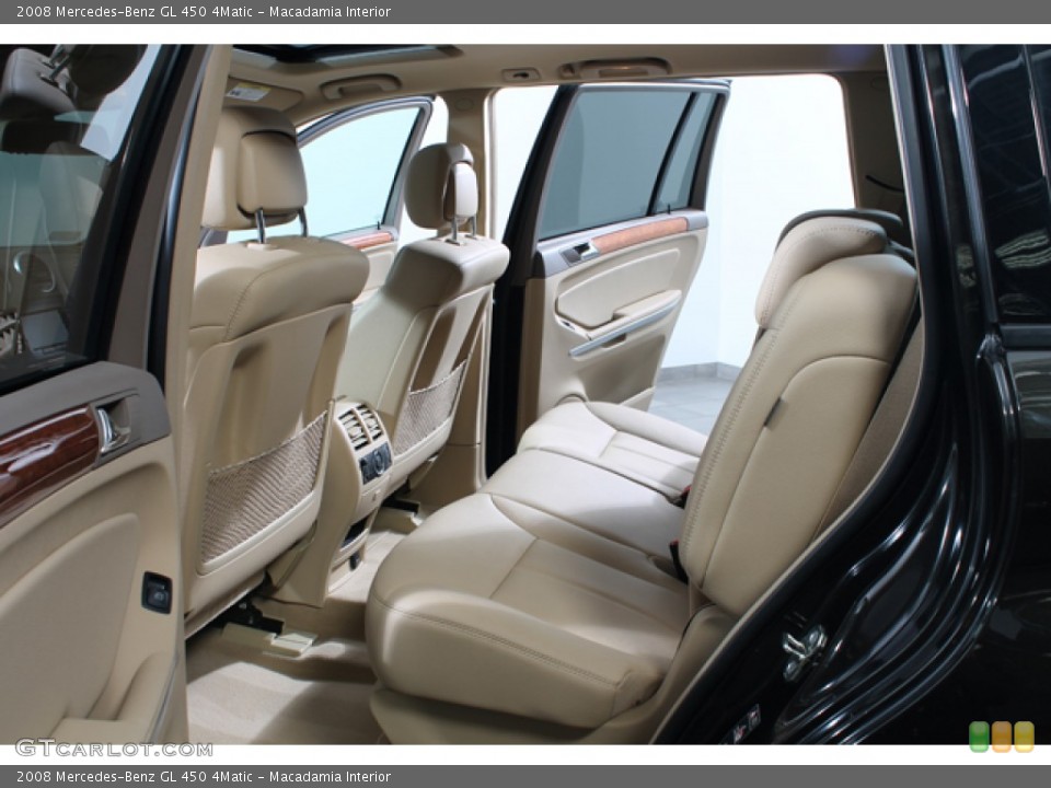 Macadamia Interior Rear Seat for the 2008 Mercedes-Benz GL 450 4Matic #78898990