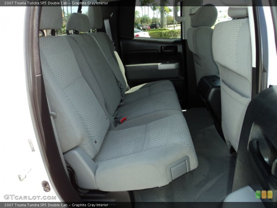 Graphite Gray Interior Rear Seat for the 2007 Toyota Tundra SR5 Double Cab #78899598