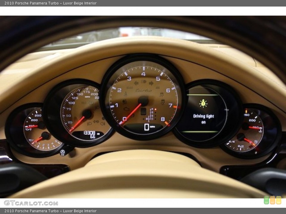 Luxor Beige Interior Gauges for the 2010 Porsche Panamera Turbo #78900327