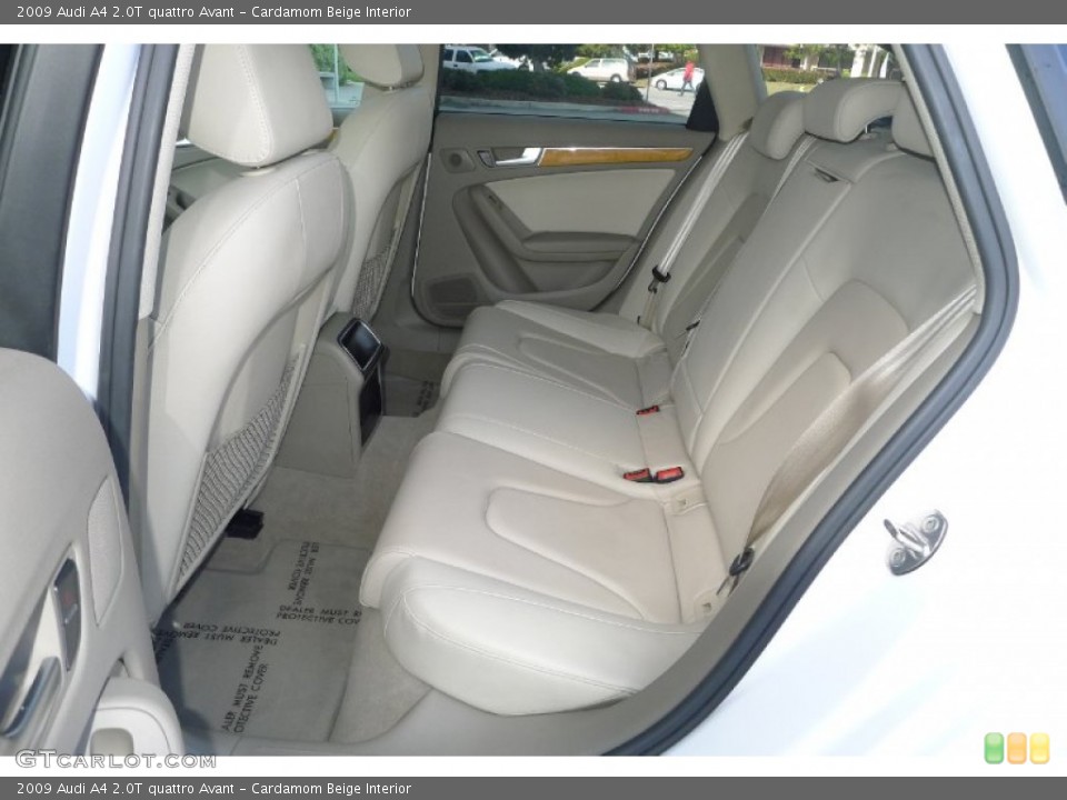 Cardamom Beige Interior Rear Seat for the 2009 Audi A4 2.0T quattro Avant #78901635