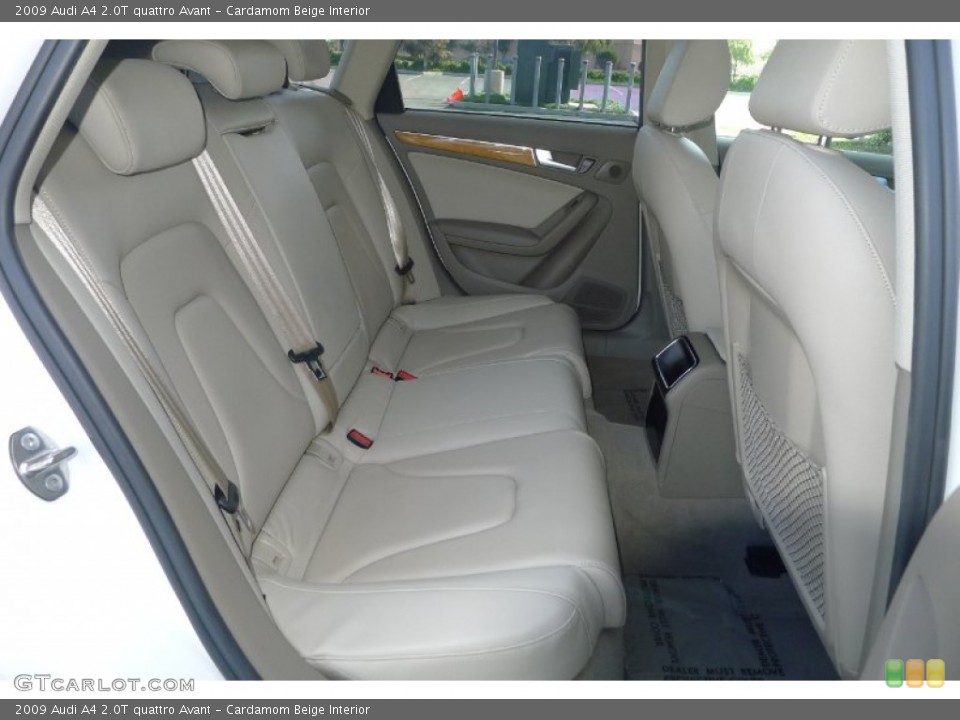 Cardamom Beige Interior Rear Seat for the 2009 Audi A4 2.0T quattro Avant #78901653