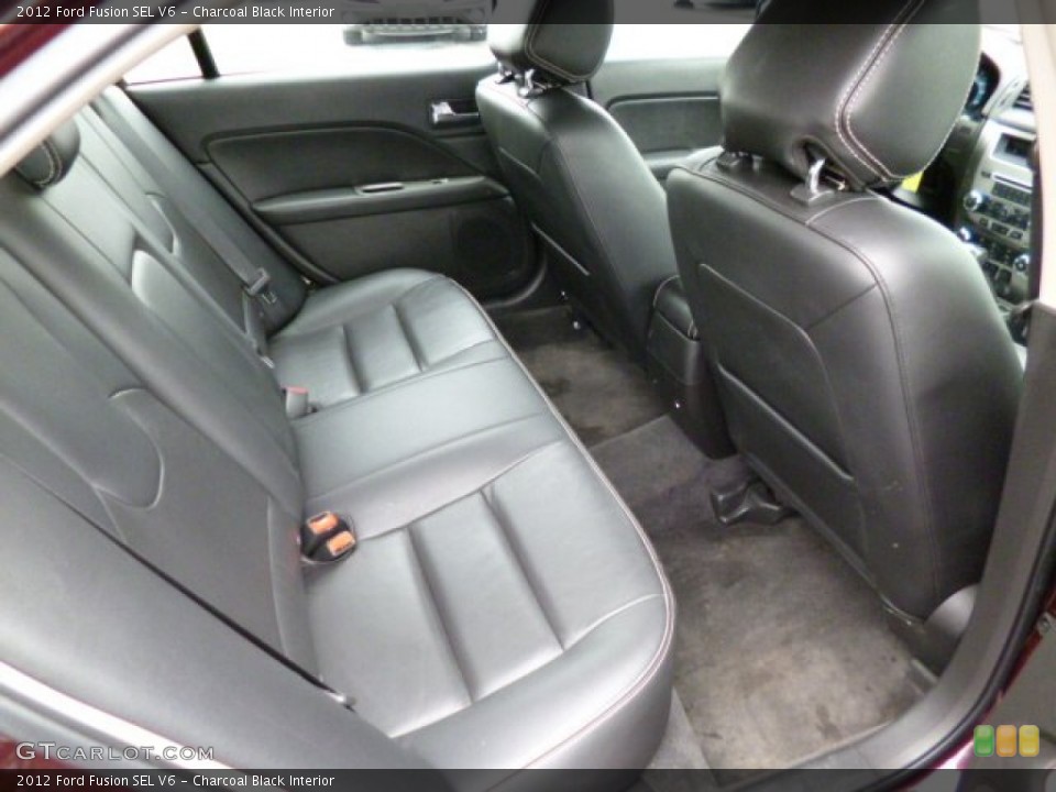 Charcoal Black Interior Rear Seat for the 2012 Ford Fusion SEL V6 #78904359