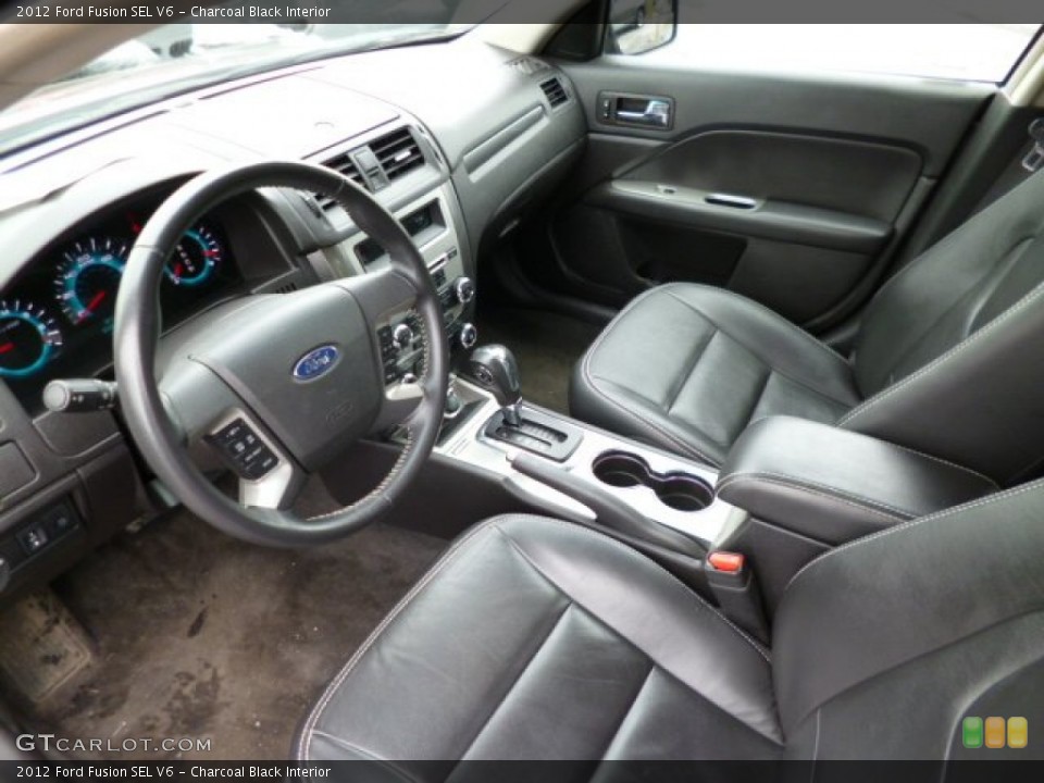 Charcoal Black Interior Prime Interior for the 2012 Ford Fusion SEL V6 #78904445