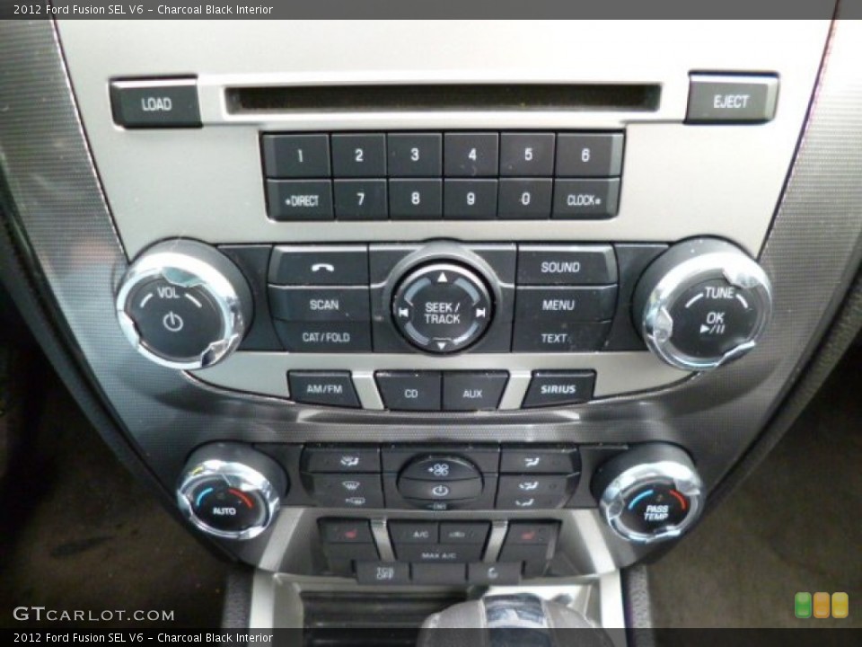 Charcoal Black Interior Controls for the 2012 Ford Fusion SEL V6 #78904509