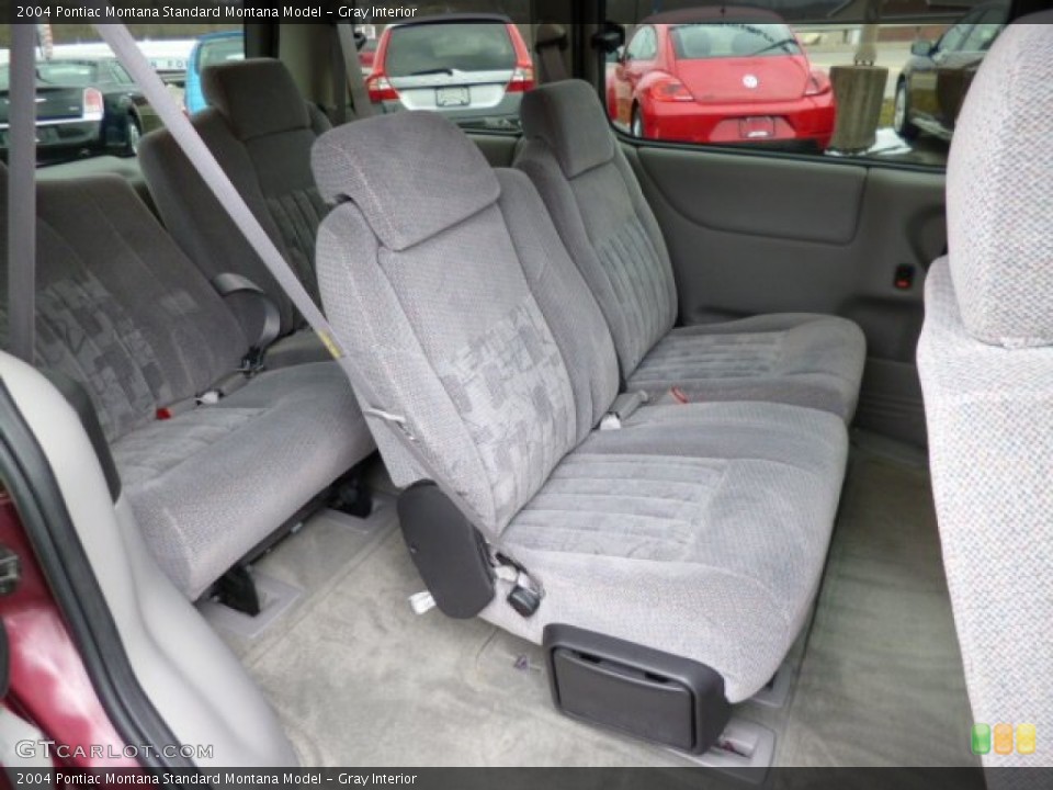 Gray Interior Rear Seat for the 2004 Pontiac Montana  #78905232