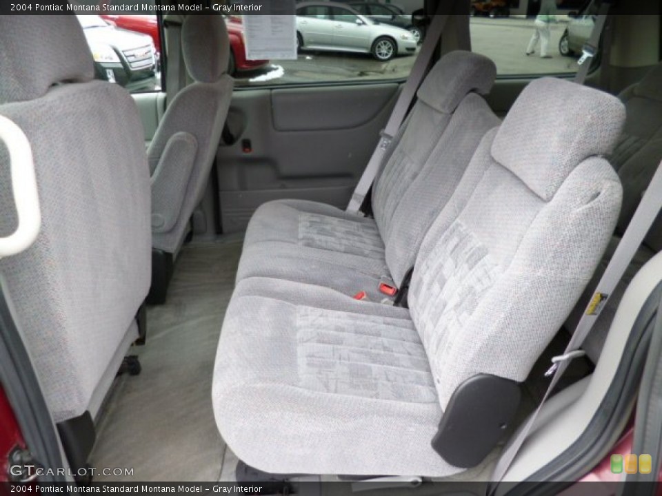 Gray Interior Rear Seat for the 2004 Pontiac Montana  #78905277