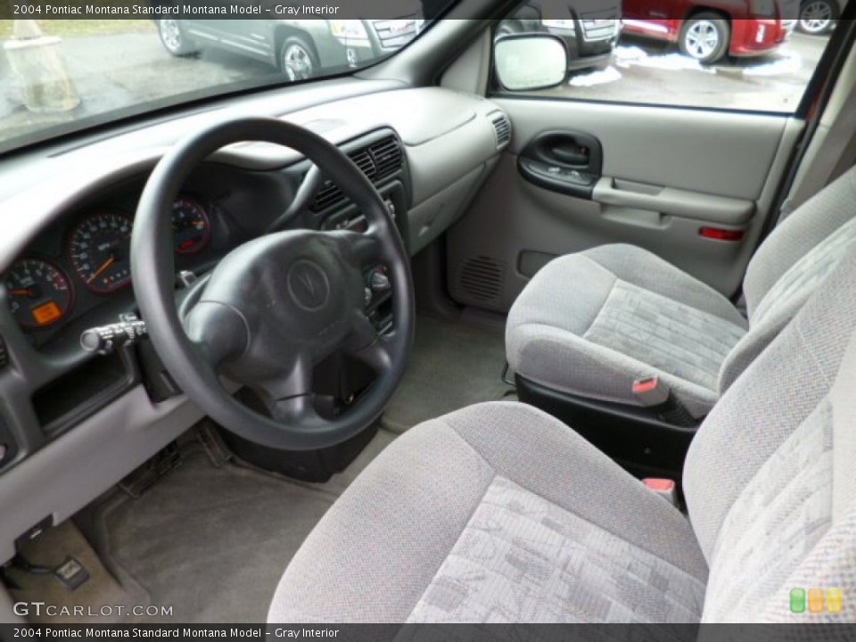 Gray Interior Prime Interior for the 2004 Pontiac Montana  #78905346