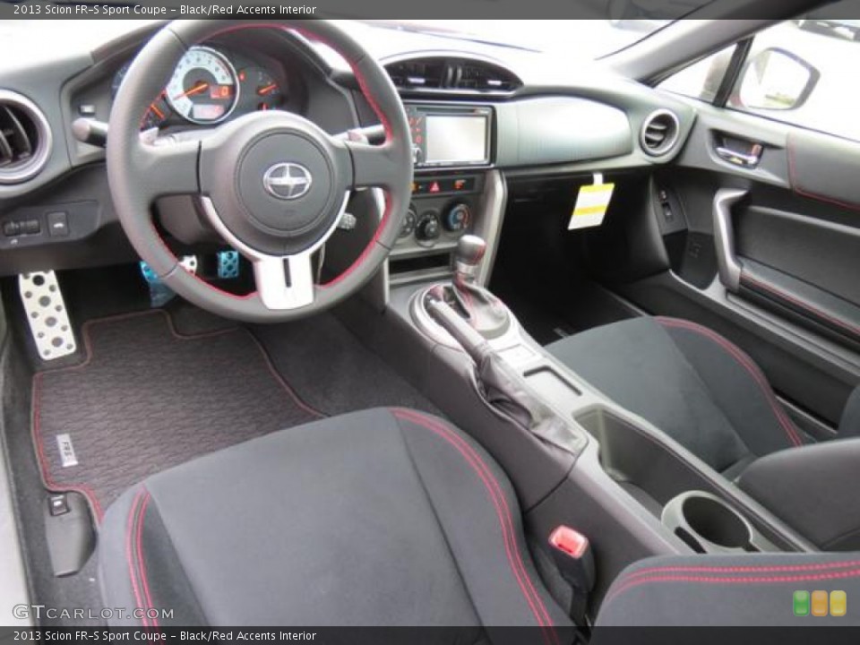 Black/Red Accents Interior Photo for the 2013 Scion FR-S Sport Coupe #78905443