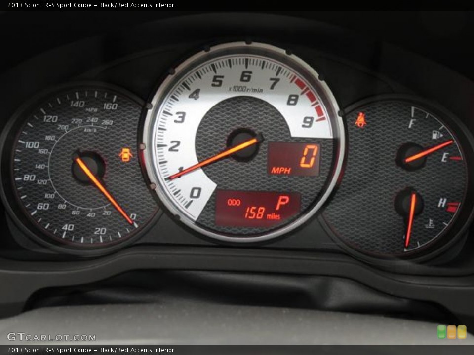 Black/Red Accents Interior Gauges for the 2013 Scion FR-S Sport Coupe #78905538